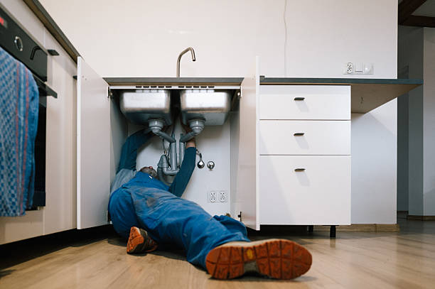 Professional Drain Cleaning technician working in Swiss, WV